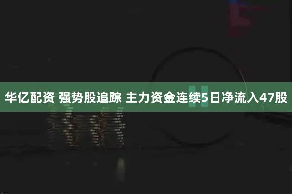 华亿配资 强势股追踪 主力资金连续5日净流入47股