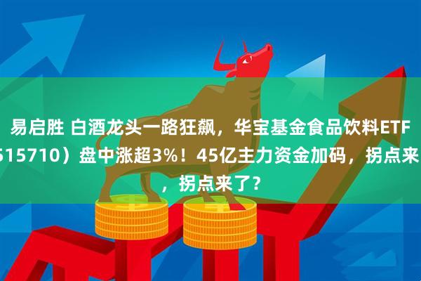 易启胜 白酒龙头一路狂飙，华宝基金食品饮料ETF（515710）盘中涨超3%！45亿主力资金加码，拐点来了？